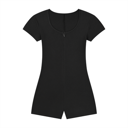 Cape Tie-Waist Romper