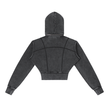 Vintage Cropped Hoodie