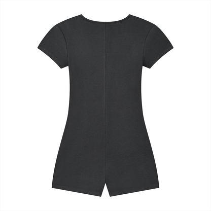 Cape Tie-Waist Romper