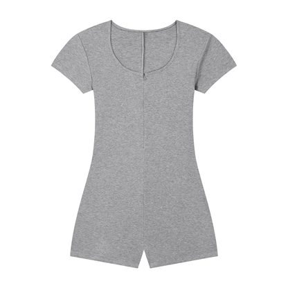 Cape Tie-Waist Romper