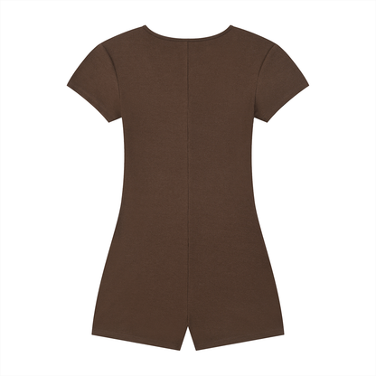 Cape Tie-Waist Romper