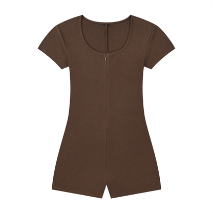 Cape Tie-Waist Romper