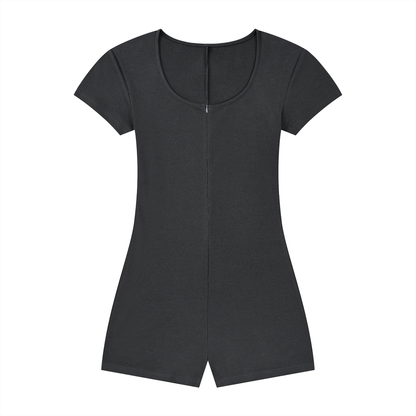 Cape Tie-Waist Romper