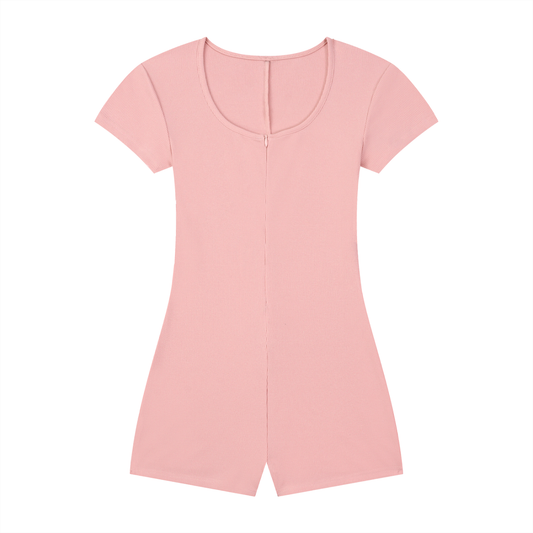 Cape Tie-Waist Romper
