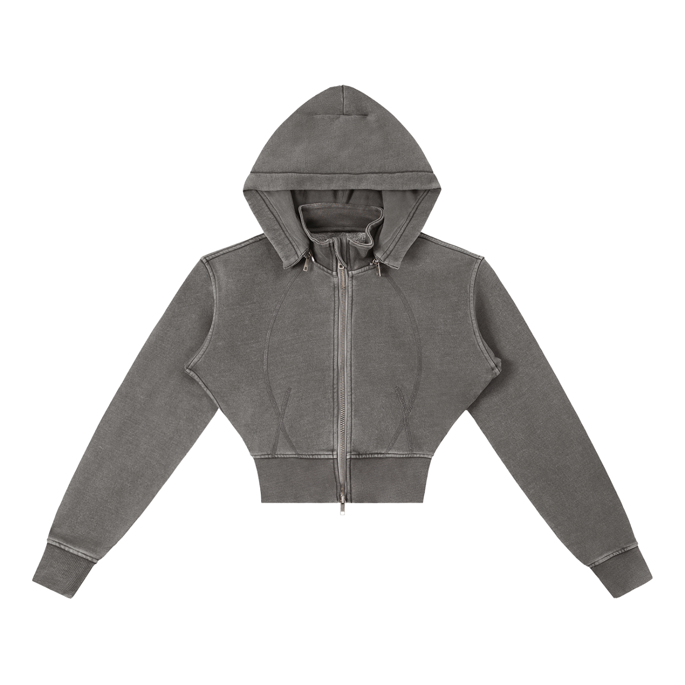 Vintage Cropped Hoodie