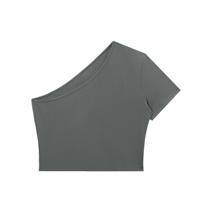 One Shoulder Crop Top