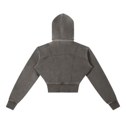 Vintage Cropped Hoodie