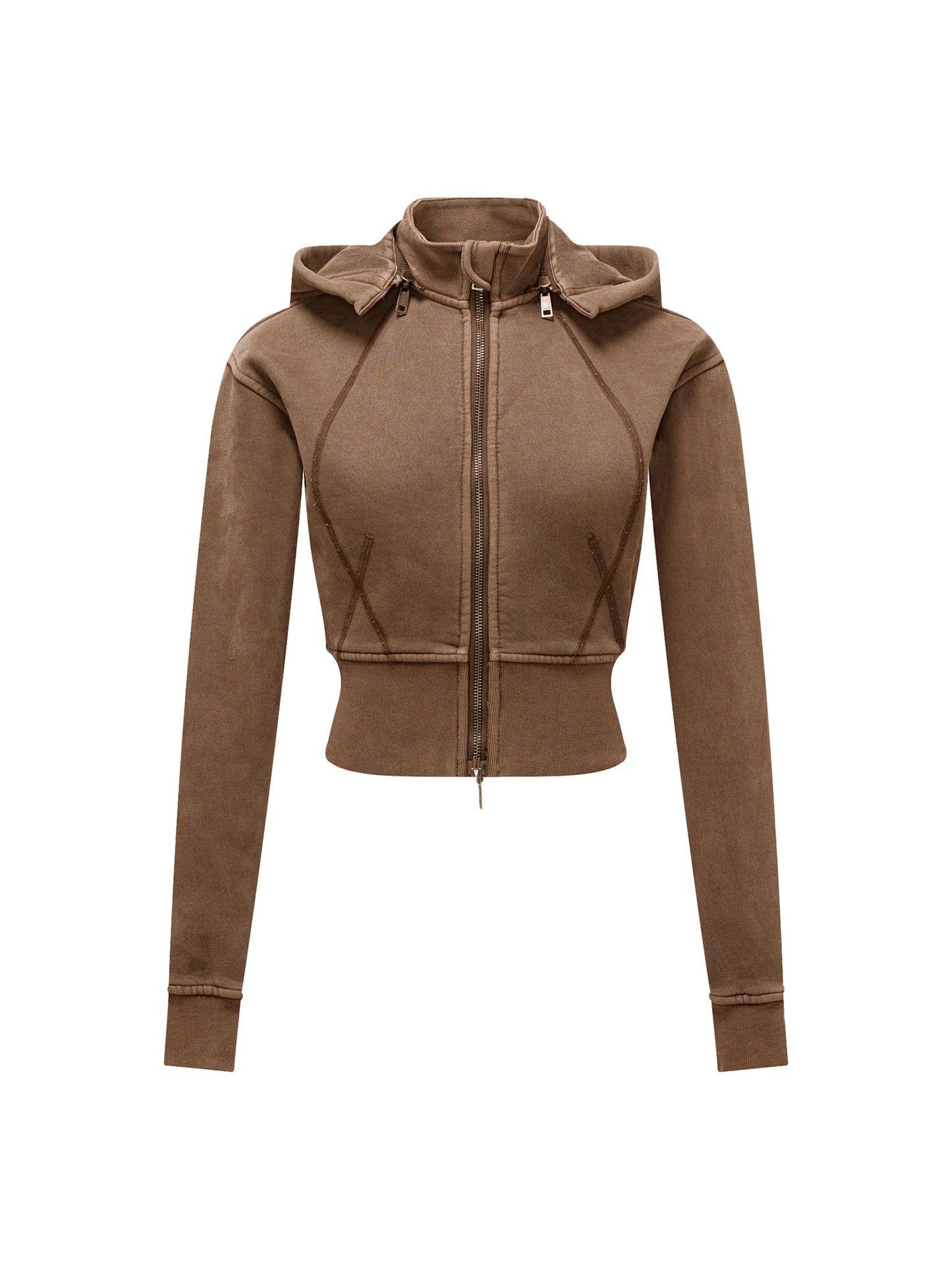 Vintage Cropped Hoodie