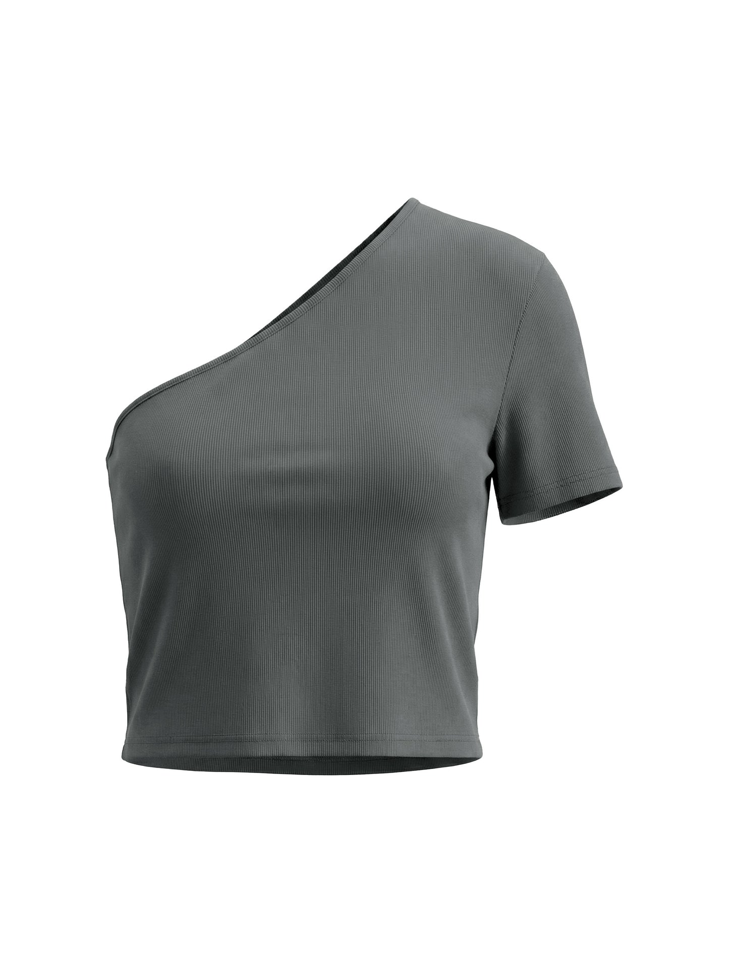 One Shoulder Crop Top