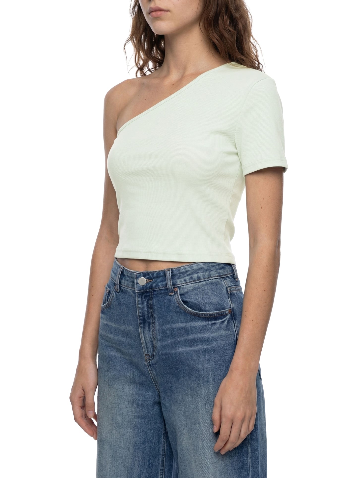 One Shoulder Crop Top