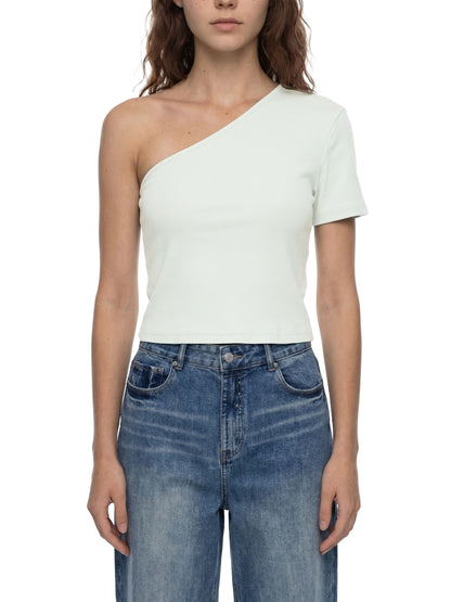 One Shoulder Crop Top
